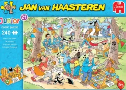 Jan van Haasteren Junior 21 - De Vrijmarkt Puzzel (240 stukjes)