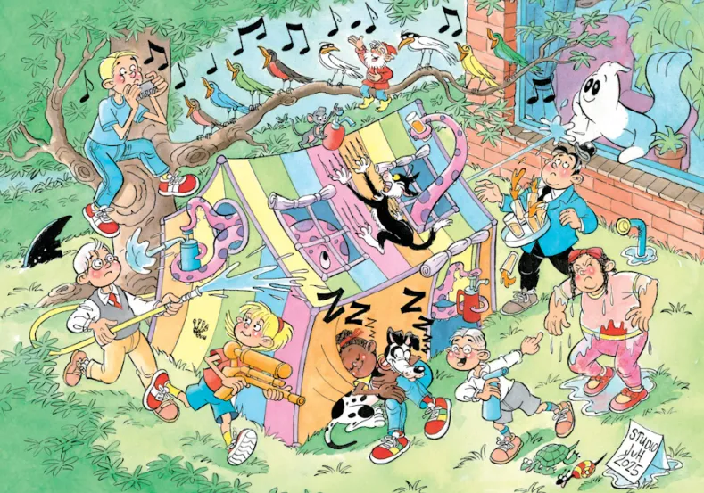 Jan van Haasteren Junior 24 - Watergevecht Puzzel (240 stukjes)