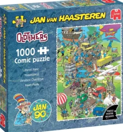 Jan van Haasteren - Oldtimer Pakketstress Puzzel (1000 stukjes)