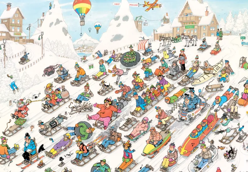 Jan van Haasteren - Van Onderen Puzzel (2000 stukjes)