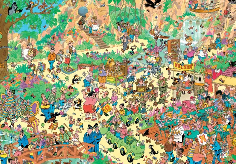 Jan van Haasteren - Vrolijke Fladderaars Puzzel (2000 stukjes)