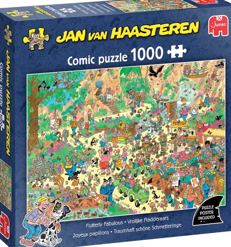 Jan van Haasteren - Vrolijke Fladderaars Puzzel (1000 stukjes)