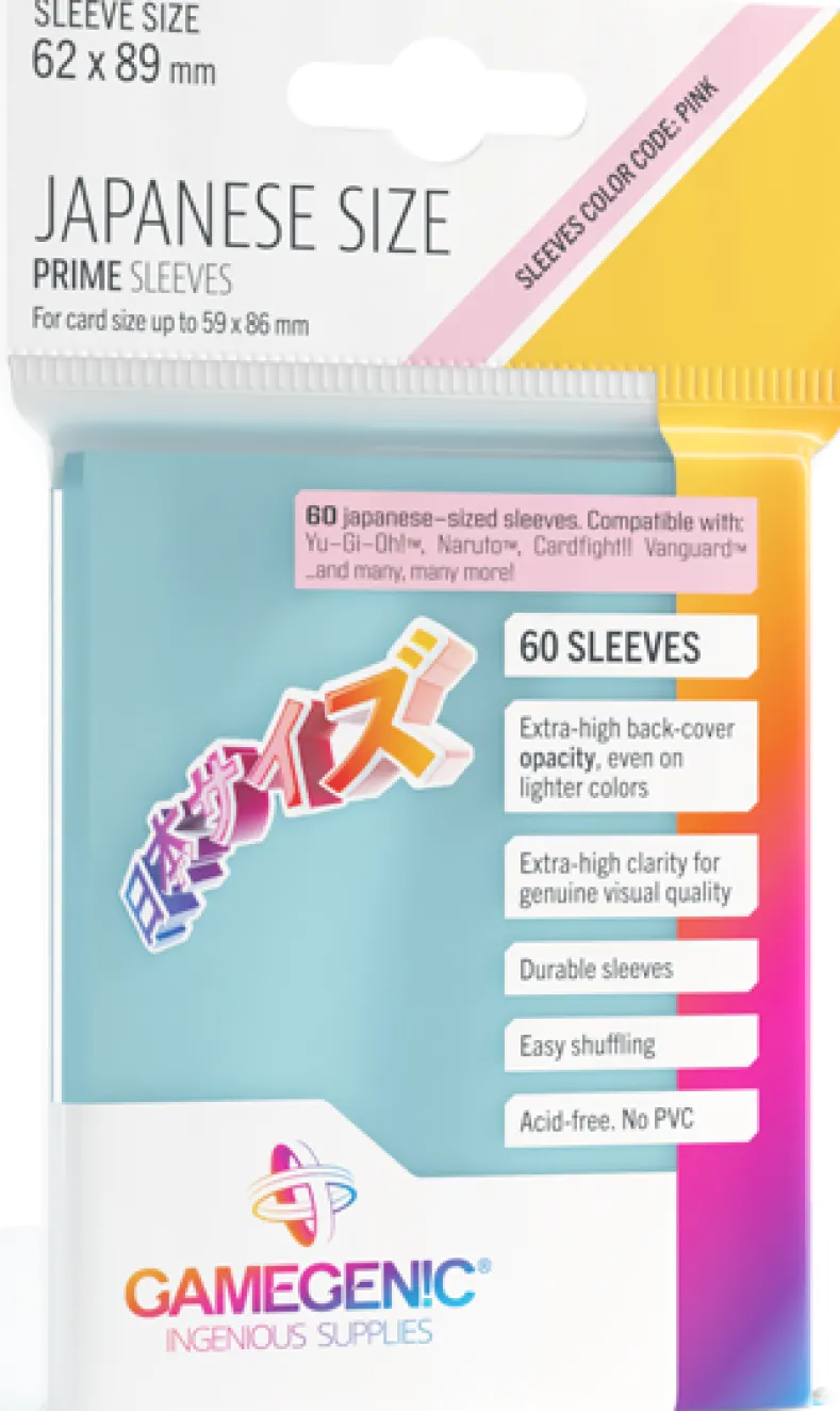 Japanese Sized Sleeves 62x89mm Transparant (60 stuks)