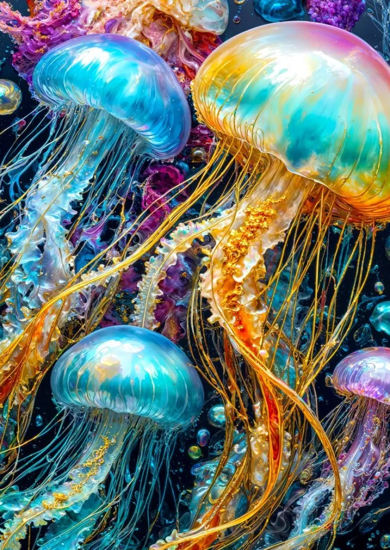 Jellyfish Glow Puzzel (1000 stukjes)