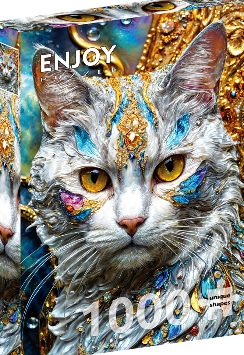 Jeweled Cat Puzzel (1000 stukjes)