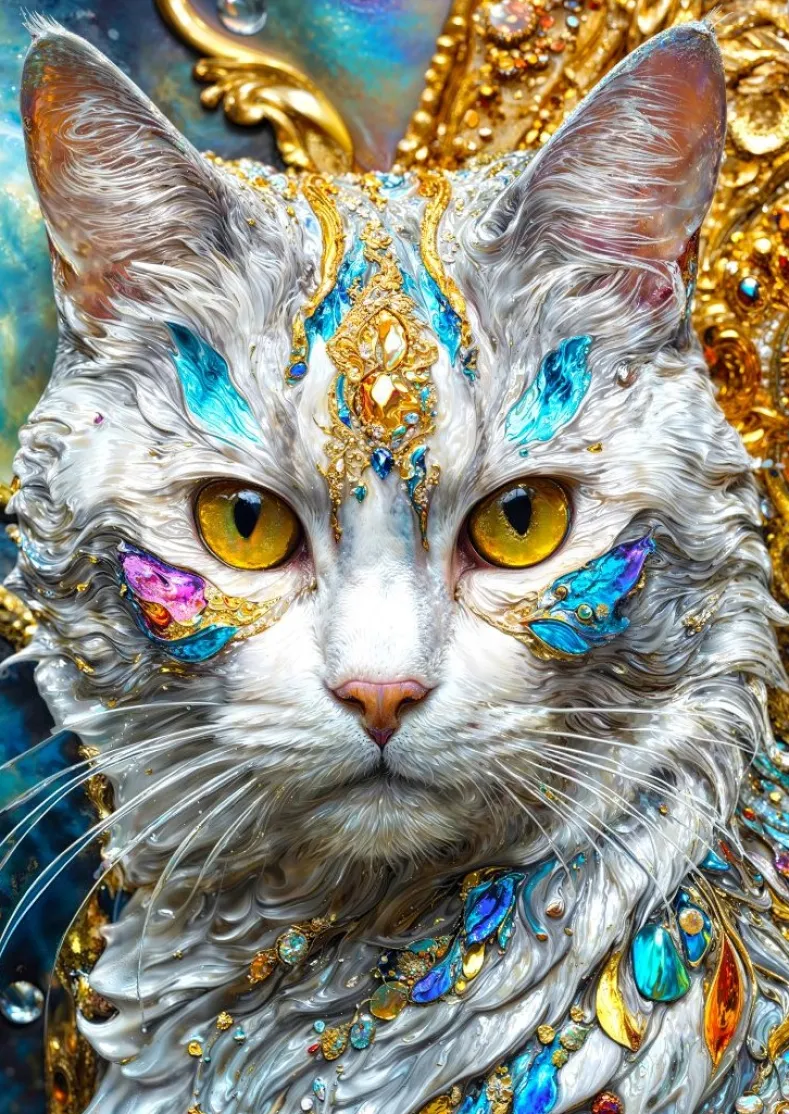 Jeweled Cat Puzzel (1000 stukjes)