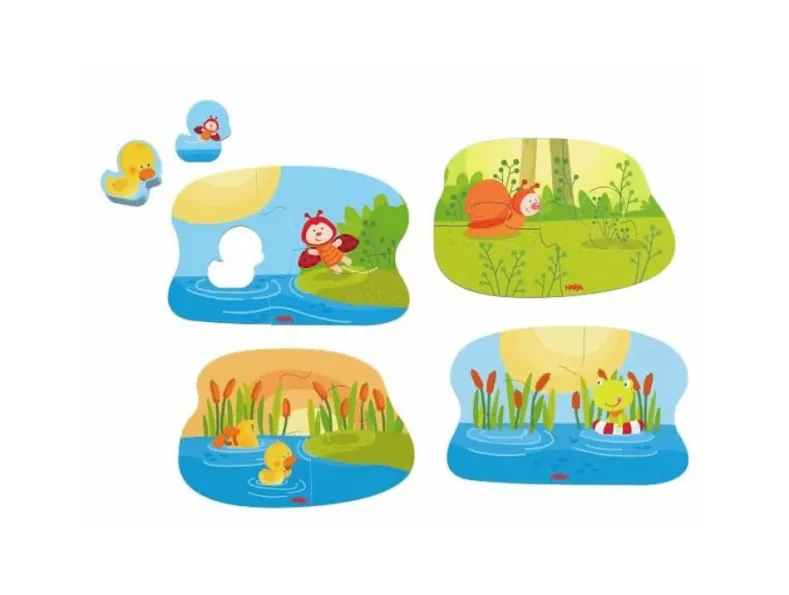 Jonge Dieren Puzzel (3 en 4 stukjes)