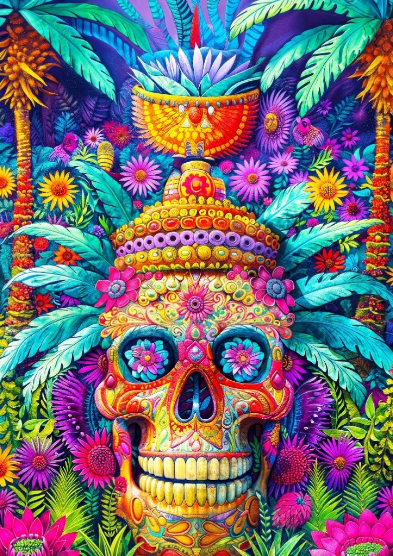 Jungle Skull Puzzel (1000 stukjes)