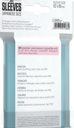 Just Sleeves - Japanese Size Clear