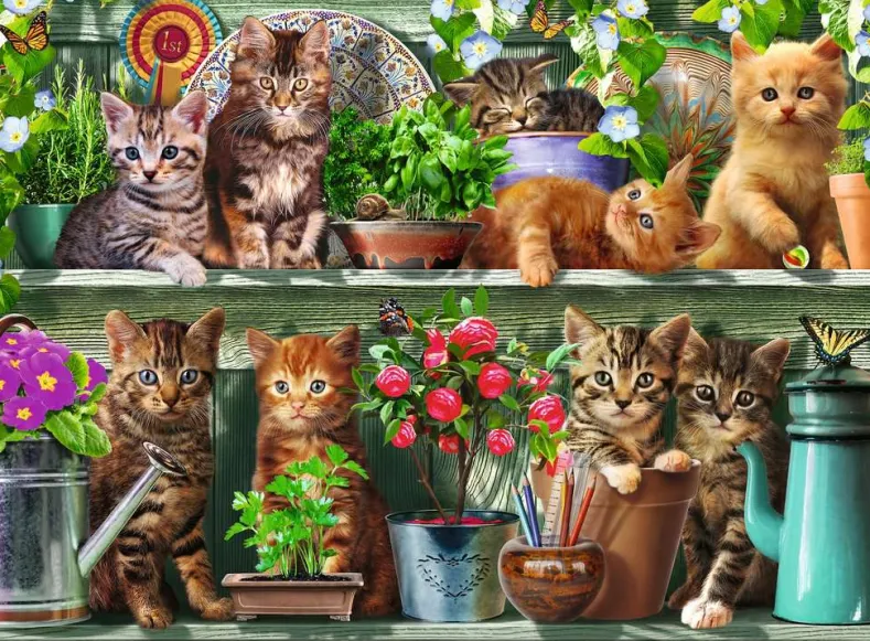 Katjes in het Rek Puzzel (500 stukjes)