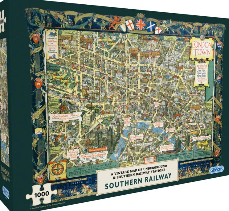 Kerry Lee - London Town by Southern Railway Puzzel (1000 stukjes)
