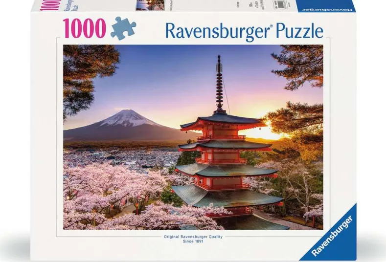 Kersenbloesem bij de Fuji Berg Puzzel (1000 stukjes)