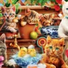 Kittens in the Potting Shed Puzzel (1000 stukjes)