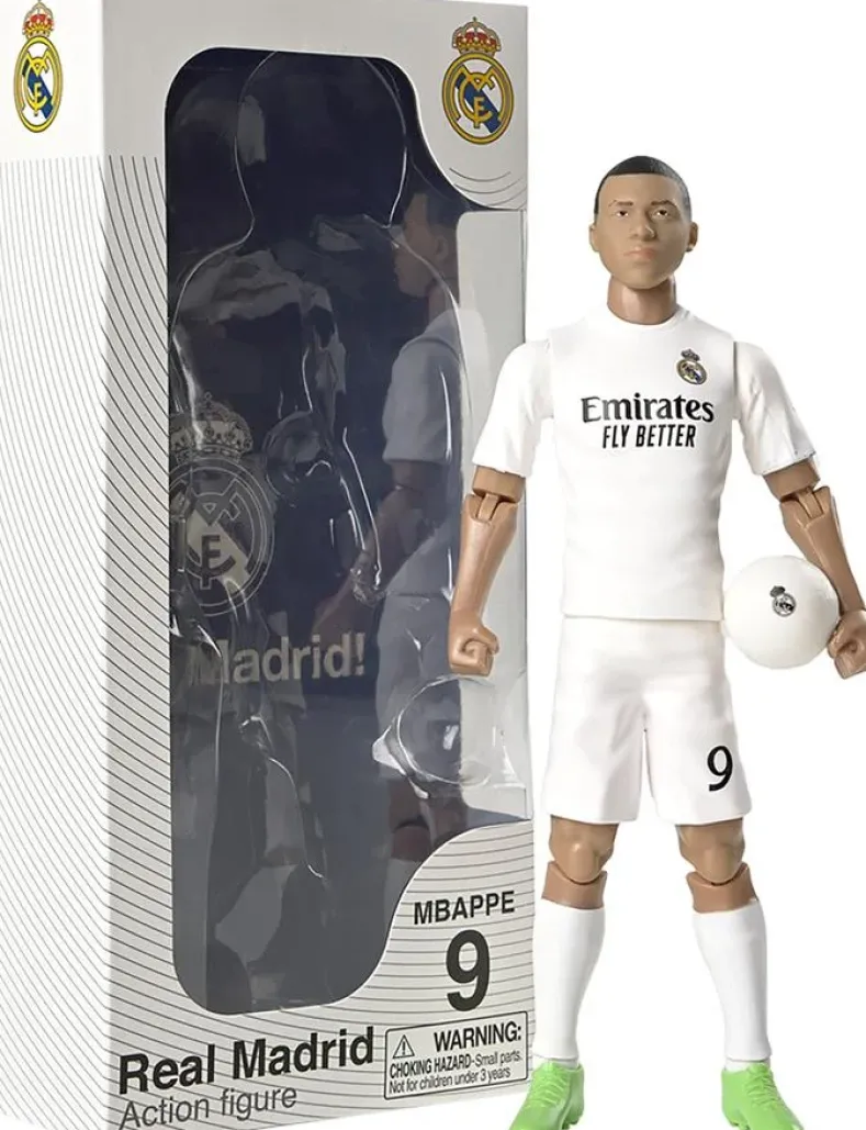 Kylian Mbappe Real Madrid – Actiefiguur Voetballer (20 cm)