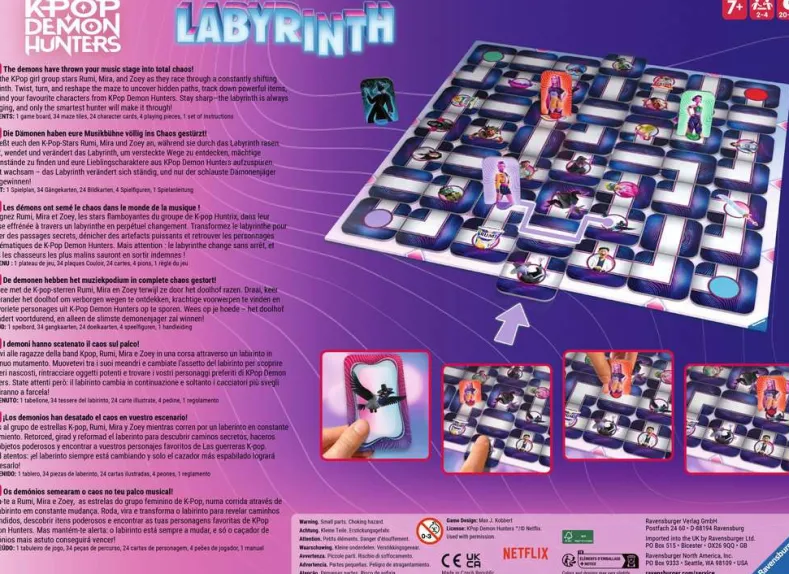 Labyrinth - KPop Demon Hunters - Bordspel