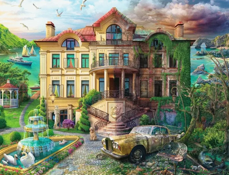 Landhuis Door De Tijd Heen Puzzel (2000 stukjes)