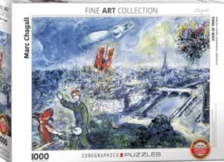 Le Bouquet de Paris - Marc Chagall Puzzel (1000 stukjes)