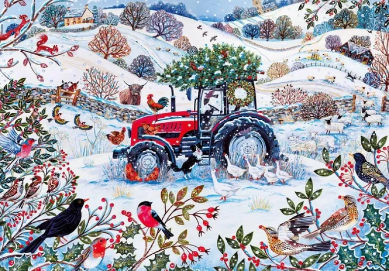 Lucy Grossmith - Festive Farm Puzzel (250XL stukjes)