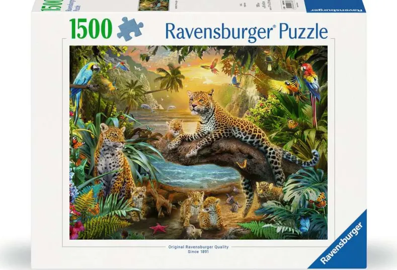 Luipaarden in de Jungle Puzzel (1500 stukjes)