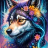 Magical Wolf Portrait Puzzel (1000 stukjes)