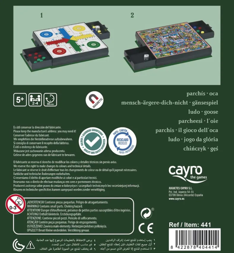 Magnetisch Ludo & Ganzenbord