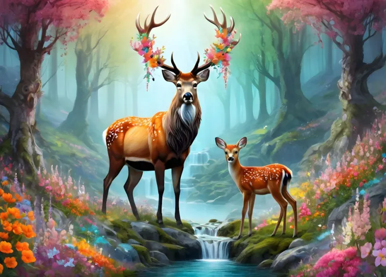 Majestic Deer Puzzel (500 stukjes)