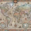 Map Art -Retro World Puzzel (1000 stukjes)