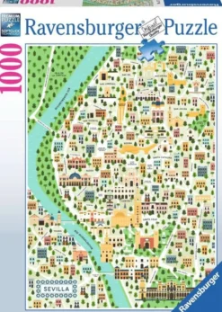 Map of Seville Puzzel (1000 stukjes)