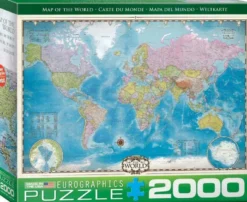 Map of the World Puzzel (2000 stukjes)