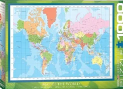 Map of the World Puzzel (1000 stukjes)