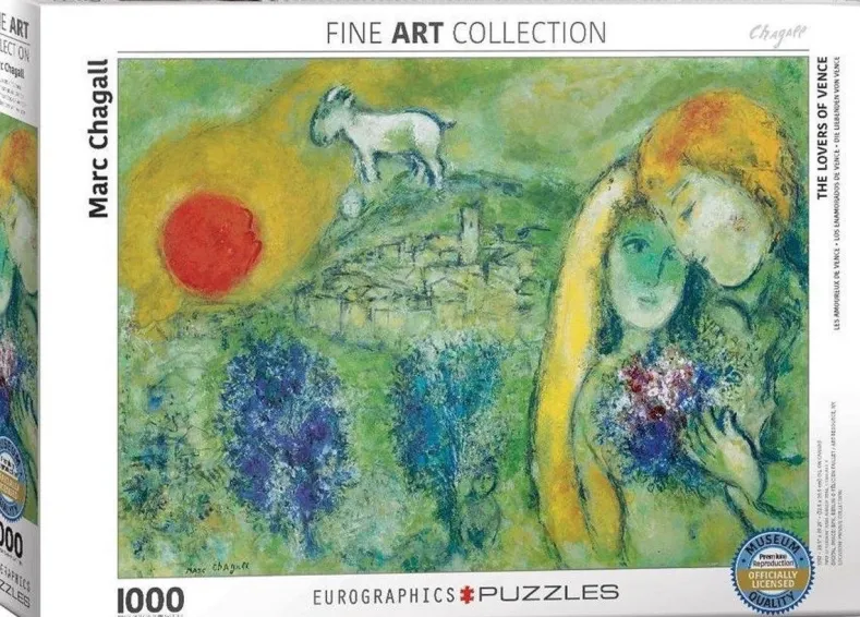 Marc Chagall - The Lovers of Venice Puzzel (1000 stukjes)