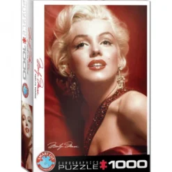 Marilyn Monroe - Red Portrait Puzzel (1000 stukjes)