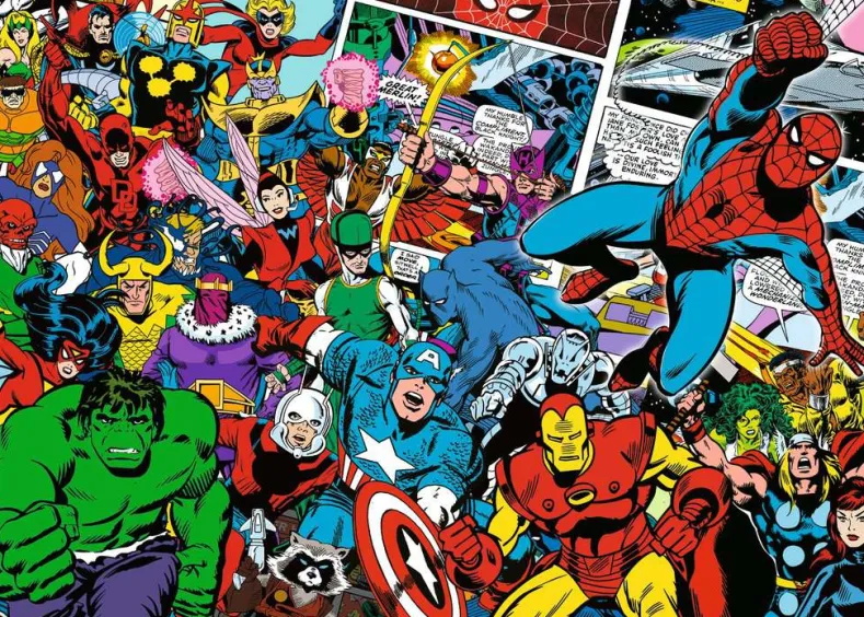 Marvel Comic Puzzel (1000 stukjes)