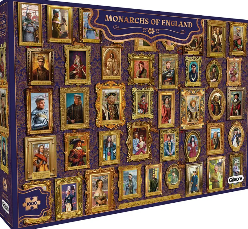 Mat Edwards - Monarchs of England Puzzel (1000 stukjes)
