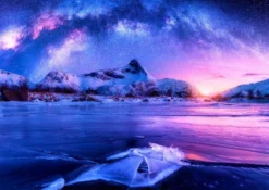 Melkweg over de Lofoten - Norwegen Puzzel (1000 stukjes)