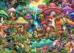 Merry Mushroom Village Puzzel (1000 stukjes)
