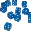 Mini Dobbelstenen 7 mm - Blauw (15 stuks)