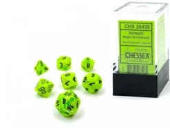 Mini Polydice Dobbelsteen Set Lichtgroen (7 stuks)