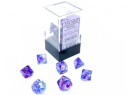 Mini Polydice Dobbelsteen Set Paars (7 stuks)