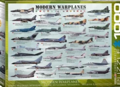 Modern Warplanes Puzzel (1000 stukjes)