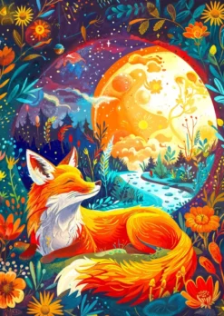 Moon Fox Puzzel (1000 stukjes)