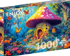Mushroom Cottage Puzzel (1000 stukjes)