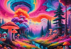 Mushroom Forest Puzzel (1000 stukjes)