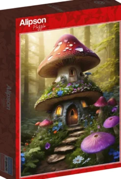 Mushroom House in the Undergrowth Puzzel (500 stukjes)