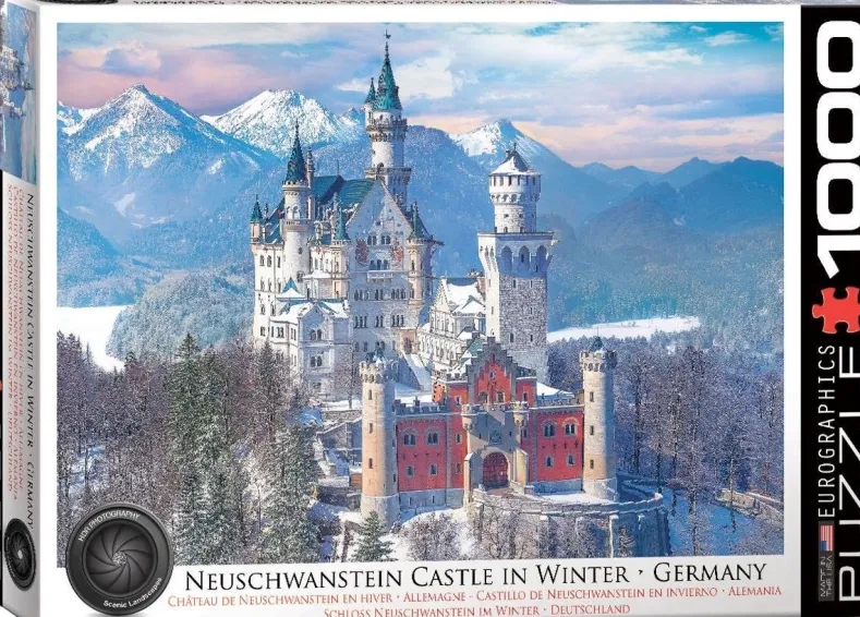 Neuschwanstein Castle in Winter Puzzel (1000 stukjes)