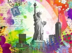 New York Postcard Puzzel (500 stukjes)