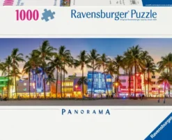 Night Glow on Ocean Drive Puzzel (1000 stukjes)