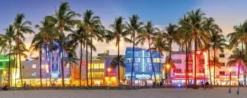 Night Glow on Ocean Drive Puzzel (1000 stukjes)