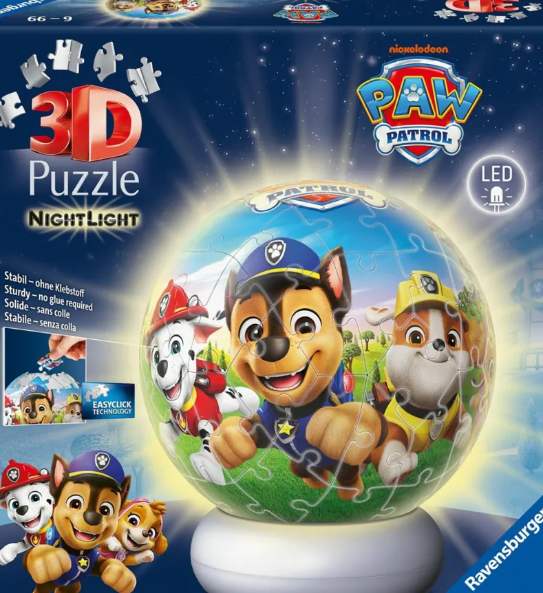 NightLight 3D Puzzel - Paw Patrol (73 stukjes)