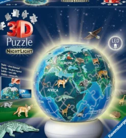 NightLight 3D Puzzel - The Earth by Night (73 stukjes)